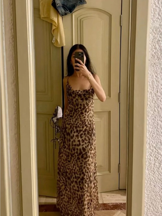 Zara Dresses & Skirts - NWT Zara Leopard Print Slip Maxi Dress